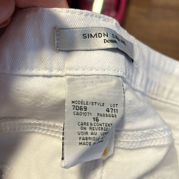 Simon chang white capri jeans - Picture 4 of 4